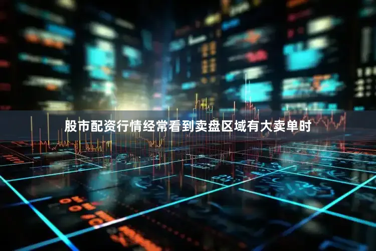 股市配资行情经常看到卖盘区域有大卖单时