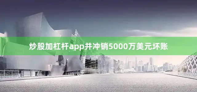 炒股加杠杆app并冲销5000万美元坏账