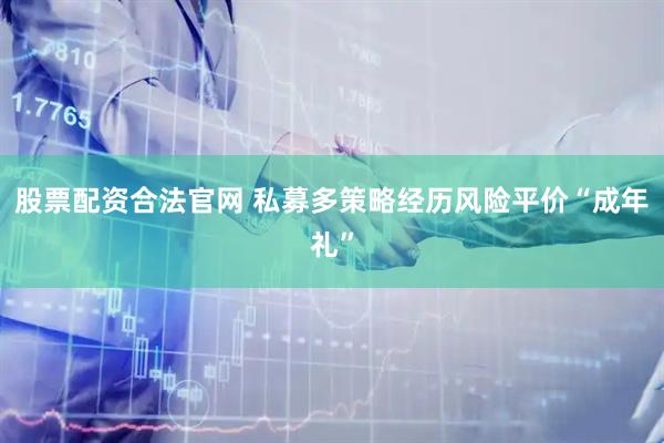 股票配资合法官网 私募多策略经历风险平价“成年礼”